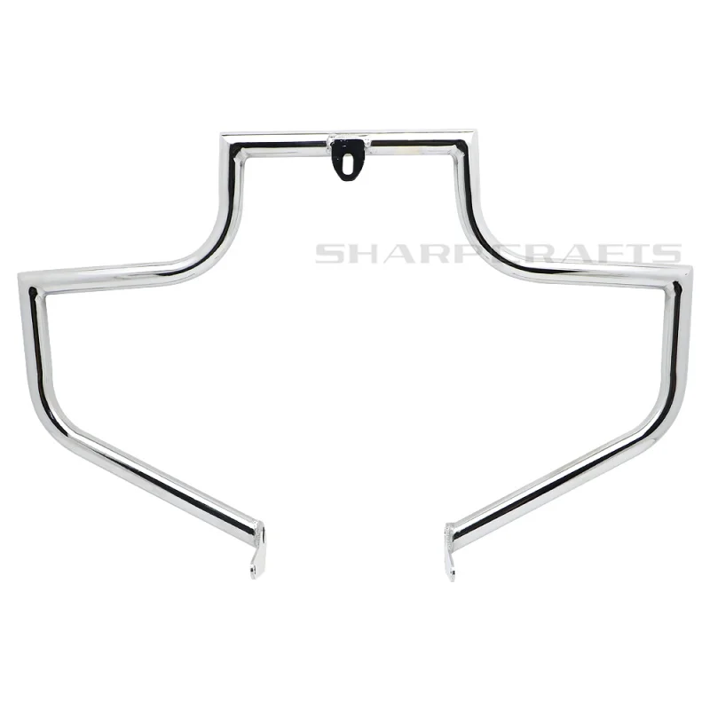 Chrome(No Rubber) Защита двигателя для Harley Softail Fatboy Heritage Deluxe Slim Springer FLS FLSTC FLSTNSE FLSTN FLSTF, 2000 - Цвет: Chrome(No Rubber)