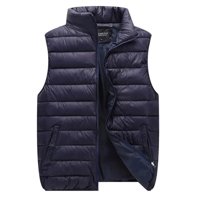 Blue UNIVOS KUNI,, мужской теплый жилет, Одноцветный, с подкладкой, модный дизайн, свободный, для пары, для женщин, для мужчин, Осень-зима, большой размер, 5XL, J604 - Цвет: Blue