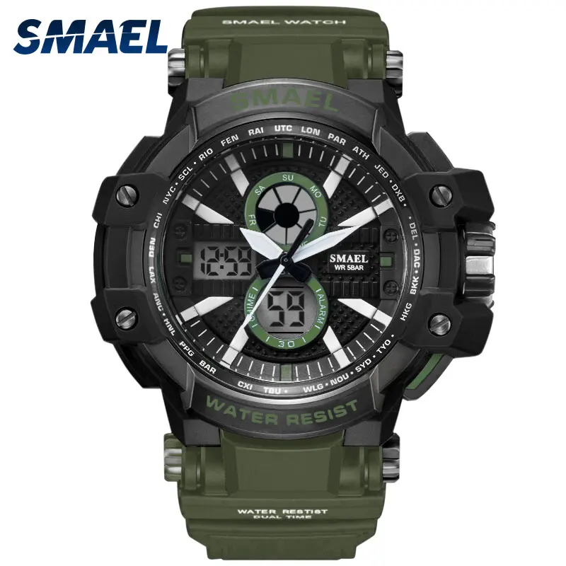 

Sport Watches 50M Waterproof SMAEL Fashion Men Watch S Shock Male Clock relogios masculino Watch Man 1509B Military Watches Army