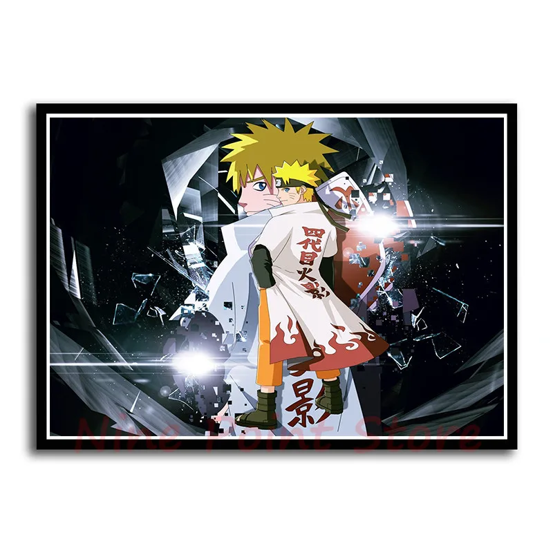 Постер Naruto бумага с покрытием плакат картины с комиксами бар Детская комната Декор бескаркасные