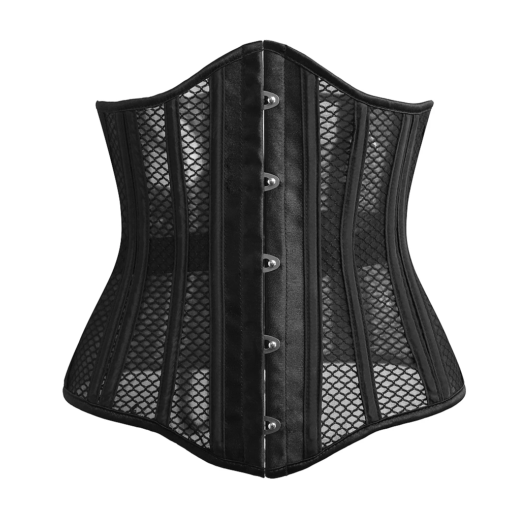 

26 Steel Bones Waist Trainer Body Shapers Girdles Corset Cleavage Tops Mercerized Fabric women Slimming Body 2XS-XL