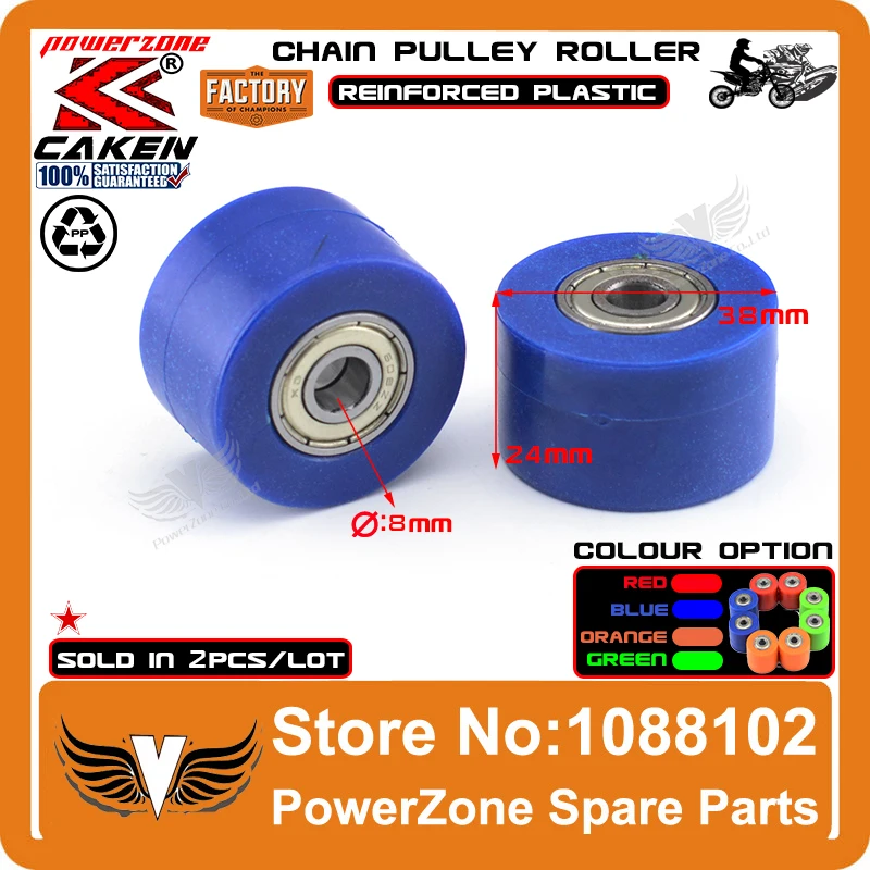 8 мм цепь привода шкив роликовый ползунок натяжного колеса Руководство подходит