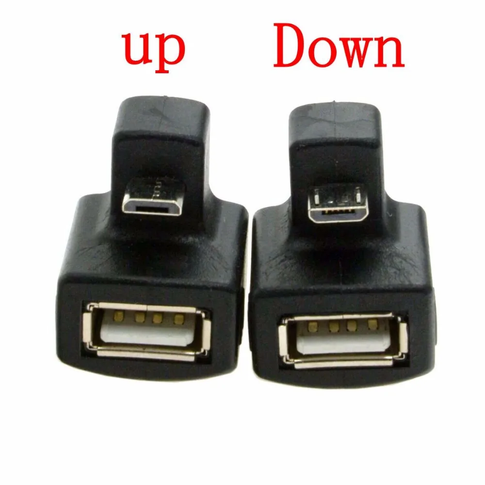 Прямоугольный удлинитель V8 Micro USB OTG на 2 0 с углом поворота 180 градусов для