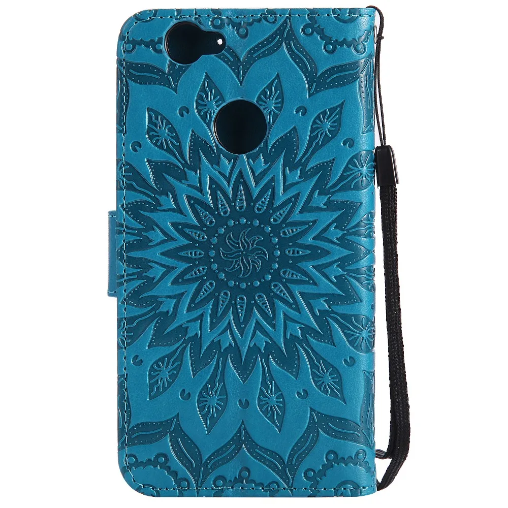 Чехол с рисунком подсолнуха для fundas Huawei Nova 5 дюймов чехол + держатель карт|case for