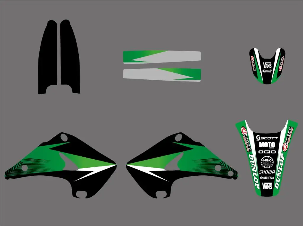 NICECNC Графика наклейка Стикеры; обувь для езды на мотоцикле Kawasaki KX125 KX250 KX 125 250 2003 2004 2005 2006 2007 2008 2009 2010 2011 2012