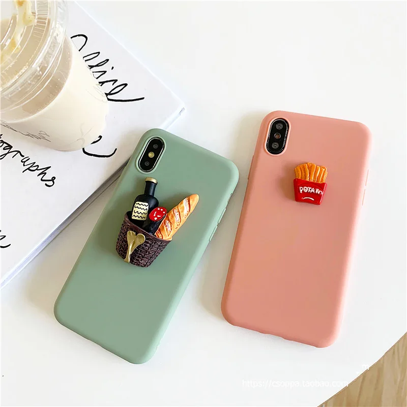 GlamPhoneCase трехмерный чехол для iPhone X XS Max XR Мягкий силиконовый 7 8 6 6s Plus |