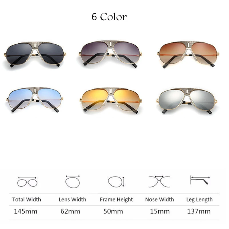 Очки люкс солнцезащитные очки для мужчин брендовые дизайнерские 2019 коричневые