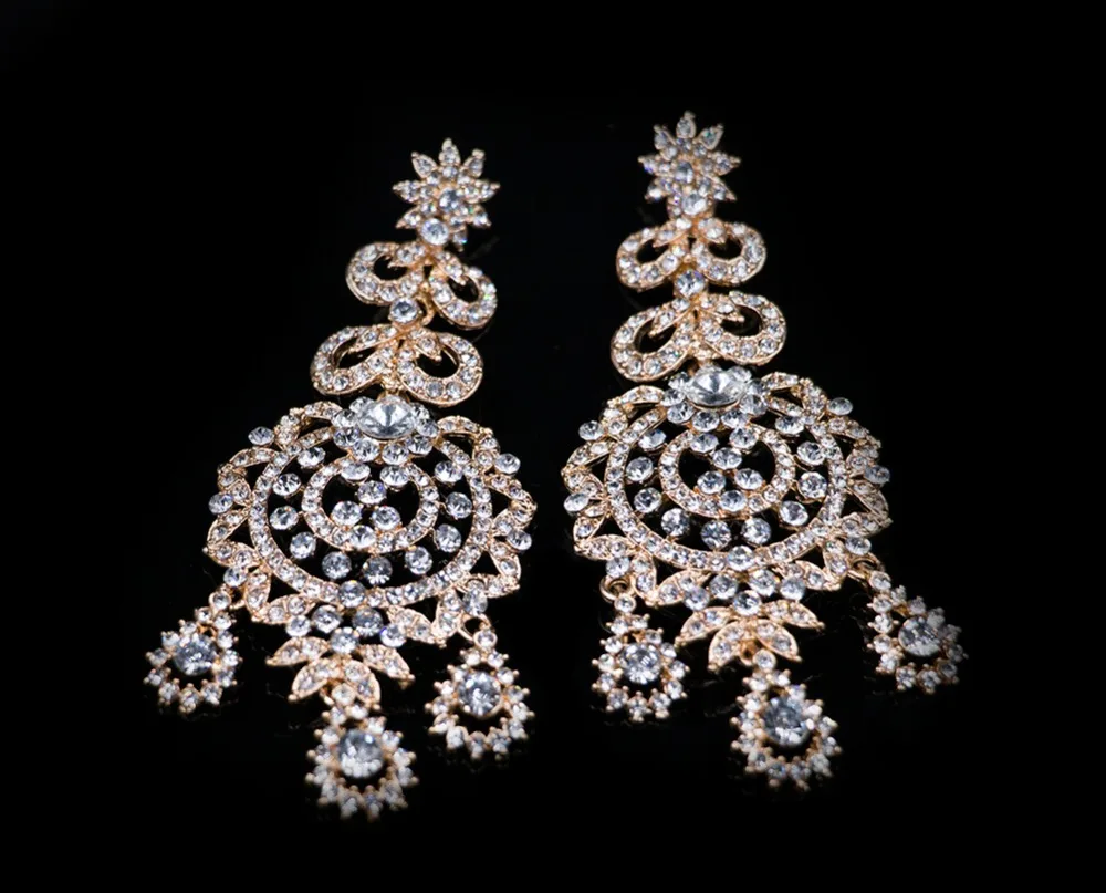 Новинка года LAN дворец parure bijoux femme mariage нигерийские ожерелье и серьги для вечерние ювелирные изделия из Индии