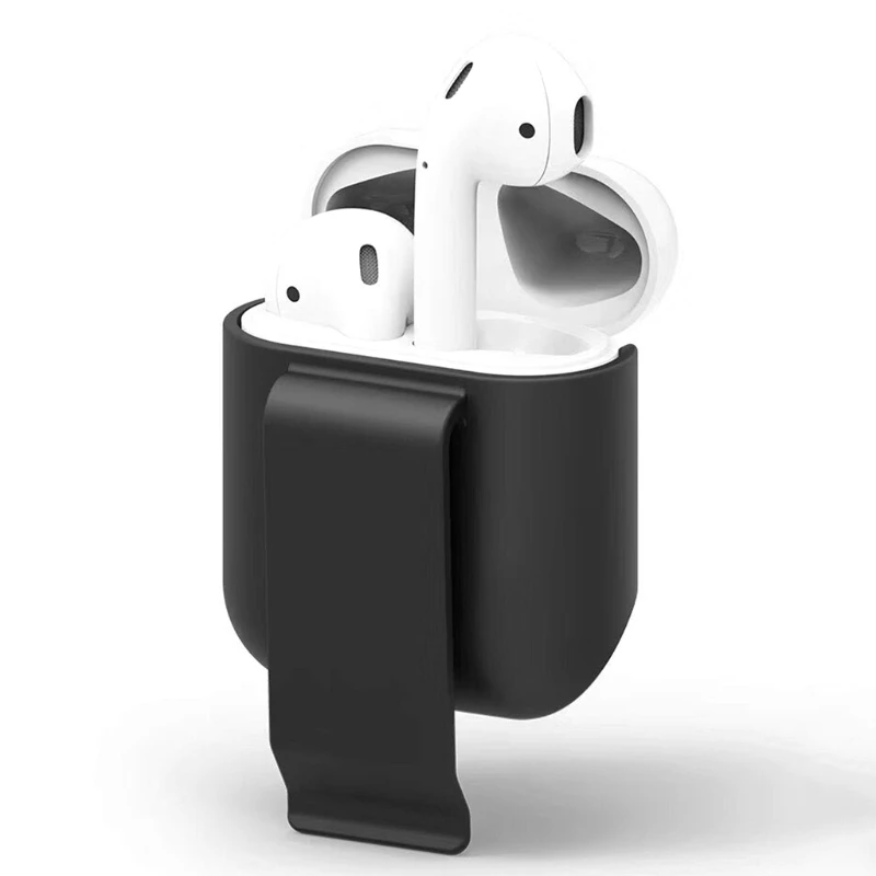 Чехол для Apple AirPods изысканный чехол с зажимом ремня ультратонкий противоударный