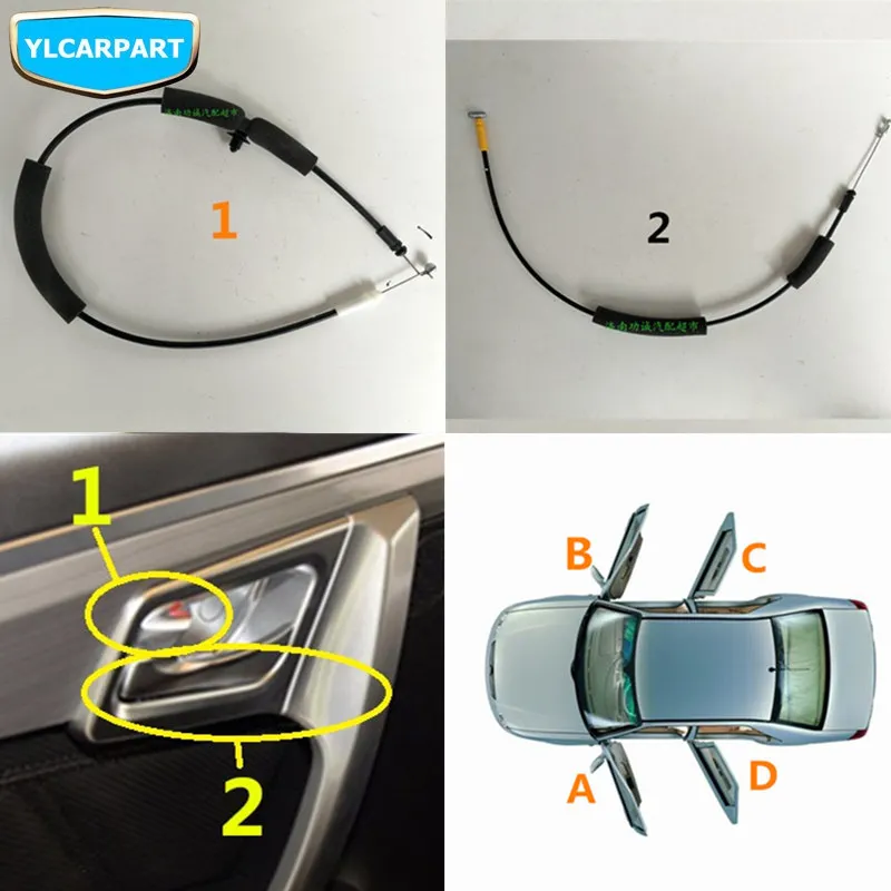 Кабель для ручки интерьера двери автомобиля Geely Emgrand X7 EmgrarandX7 EX7 FC SUV Vision X6