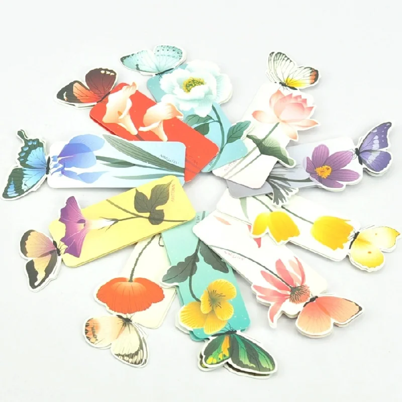 1 Набор закладка в виде бабочки подарок учителю маркер канцелярские