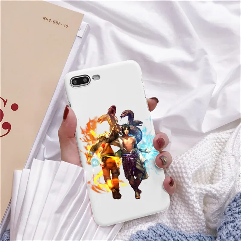 TPU Moda alvio Caso Аниме Наруто для iPhone 7 8 X XR Plus 6 6 s Plus Capa TPU Macio Dos Desenhos Animados Caso de Telefone Coque - Цвет: TPU