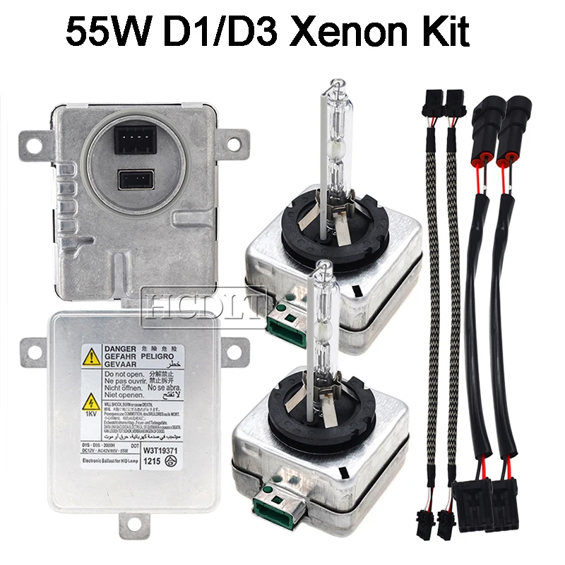 HCDLT 55 Вт D1S ксенон HID комплект фар D3S лампы балласт 6000 К 4300 8000 5000 D1R D3R авто фары