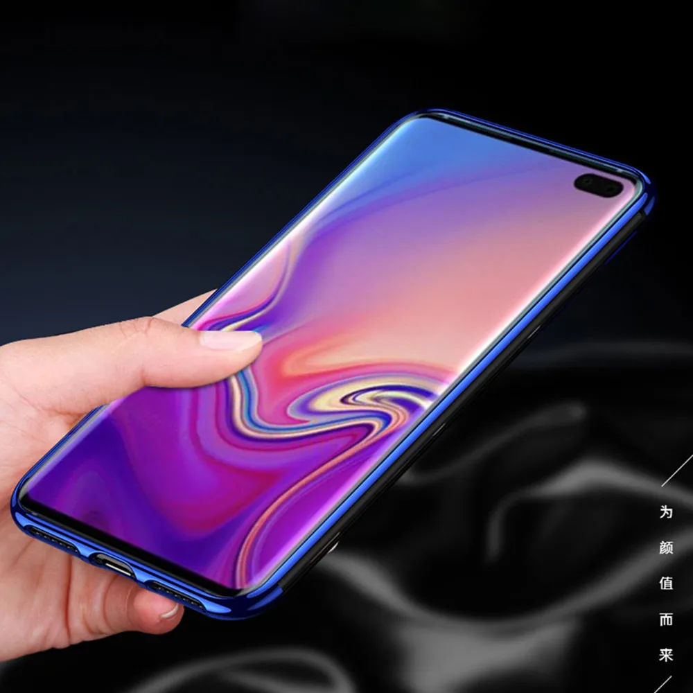 Чехол для Samsung Galaxy S10 Plus Ультратонкий Прозрачный мягкий силиконовый чехол из ТПУ
