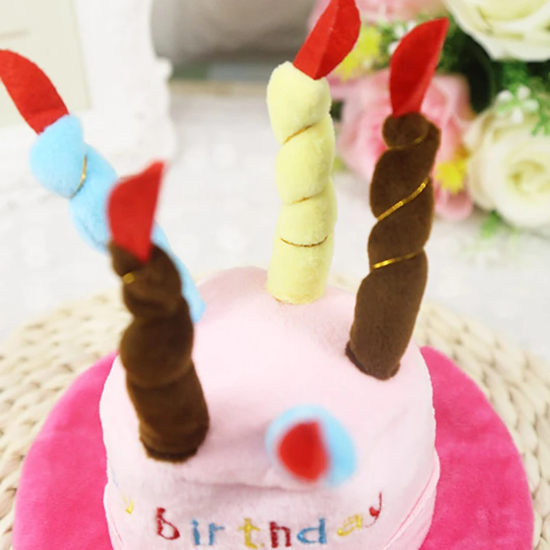 Головной убор в виде собаки со свечами для торта дизайнерский костюм на день