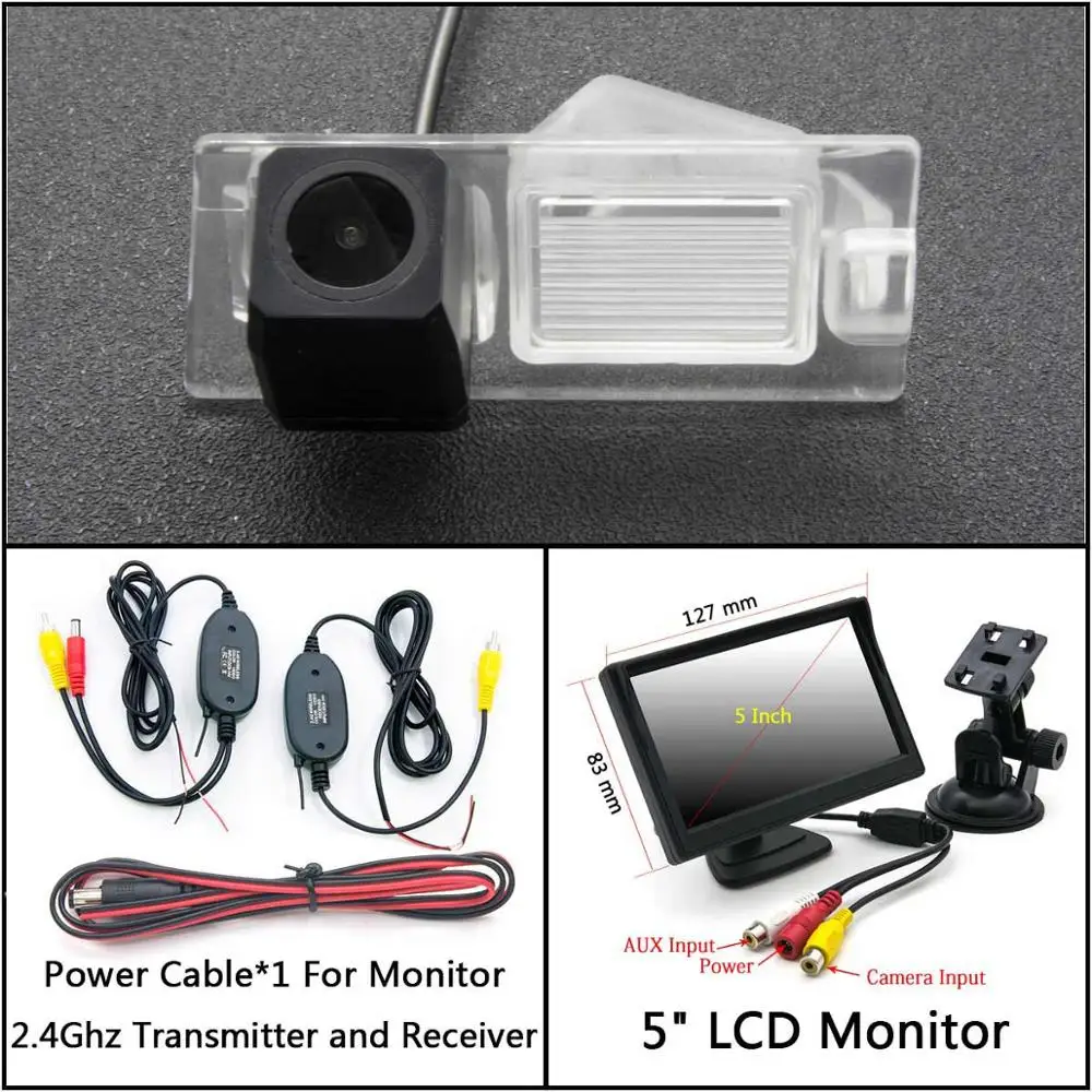 C Wireless 5inch LCD HD 1280*720 резервная камера заднего вида Камера для Jeep Cherokee KL 2013 Стоянкы Автомобилей Автомобиля ЖК-дисплей зеркальный монитор - Название цвета: C Wireless 5inch LCD