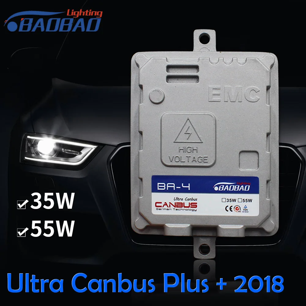 BAOBAO 35 Вт/55 Вт Ультра CANBUS автомобиля Xenon HID Балласт Ксенон балласт BA 4 плюс + 2018