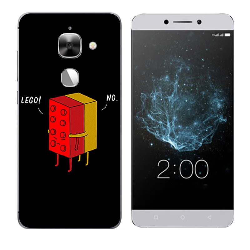 Чехол для LeEco Le Max2 X820 силиконовый чехол Letv Max 2 Leeco черный с буквенным принтом Eco X829