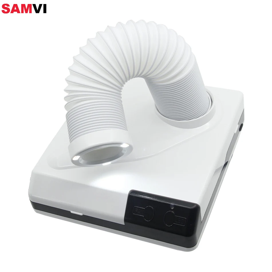 60W 3 LED Light Nail Dust Collector Machine Nail Vacuum For Manicure Vacuum Cleaner Nail Art Nail Fan Dust Suction