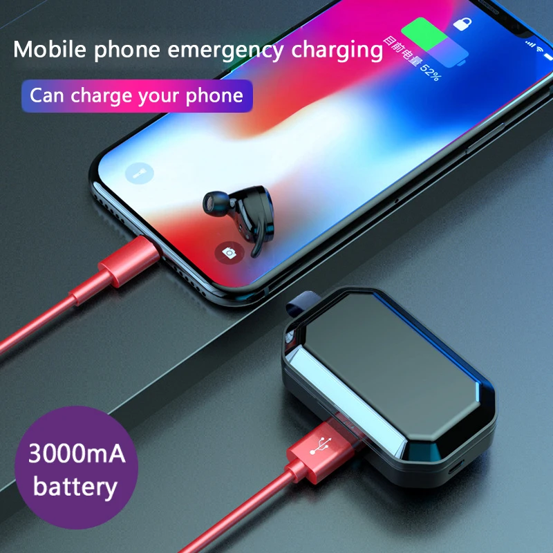 Наушники TWS Touch Control bluetooth V5.0 True беспроводные наушники HiFi стерео двусторонние
