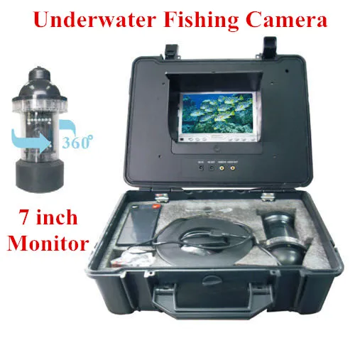 

360 Degree View 20m 7" LCD Monitor HD 600TVL Underwater Camera Sea/Ice Fishing Fish Finder