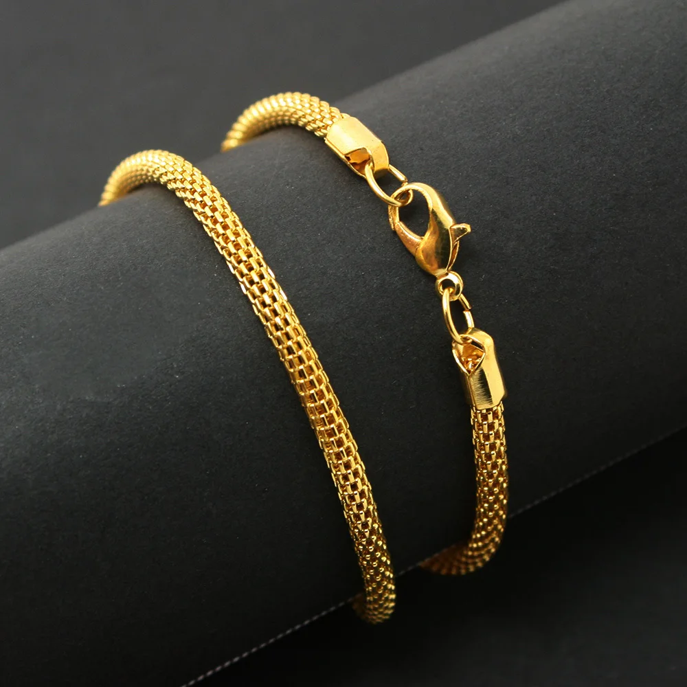 2 шт. цепочки коннекторы для мужских и женских браслетов 42 см|necklace chain|gold necklace