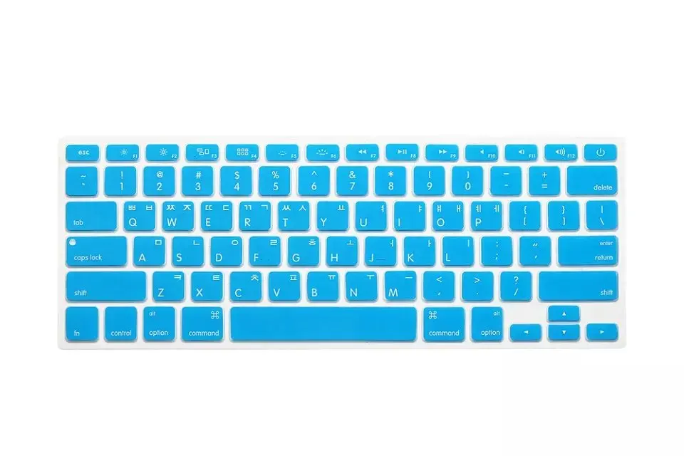 Американский макет корейских букв алфавита наклейки на клавиатуру для Macbook Pro 13