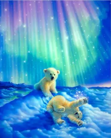Full Square/Round Drill 5D DIY Diamond Painting &quotPolar bear baby&quot 3D Embroidery Cross Stitch Mosaic Rhinestone Home Decor | Дом и сад