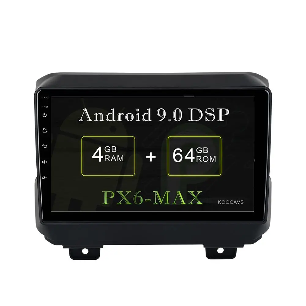 KOOCAVS 9 &quotIPS Android 0 Автомобильный GPS радио плеер для Jeep Wrangler 2018 с 4 Гб + 64 ГБ стерео