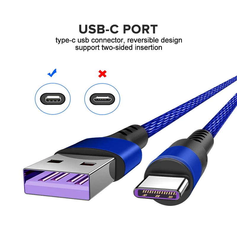 USB кабель типа C 40 Вт Супер зарядка 5А Кабо Для Huawei Mate 30 Pro P30 P20 Lite Honor 20 10 SCP FCP быстрое