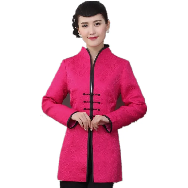 Высококачественные жаккардовые хлопковые длинные куртки в китайском