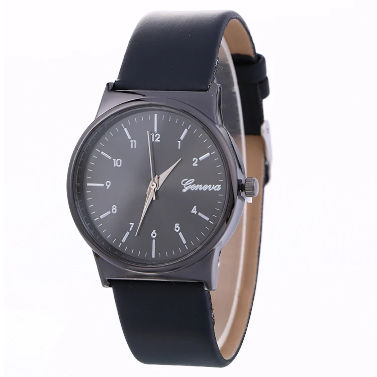 100 шт./лот 918102 Новые повседневные часы унисекс с кожаным ремешком и кварцевым