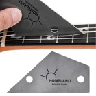 Прорезыватель пазов для струн инструмент уровня треугольная линейка стальных создателей инструмент для гитары