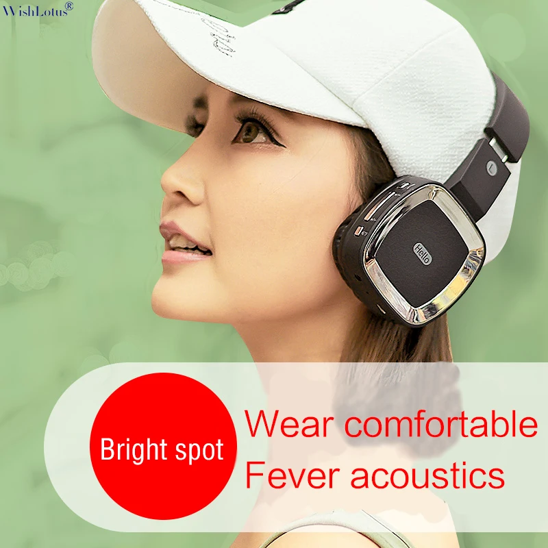 Bluetooth наушники WishLotus V4.0 Беспроводные стереонаушники T6 со слотом для карты Micro