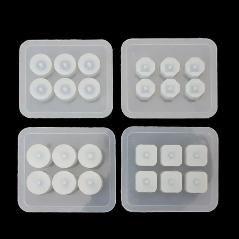 

12Pcs Beads Resin Molds Kit with Hole for Gemstone Cabochon Jewelry Casting