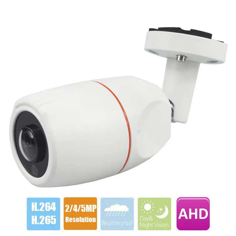 1080P CCTV камера 2MP 4MP 5MP 2,1 мм рыбий глаз 180 градусов панорамная AHD камера ночного видения Водонепроницаемая наружная цилиндрическая камера