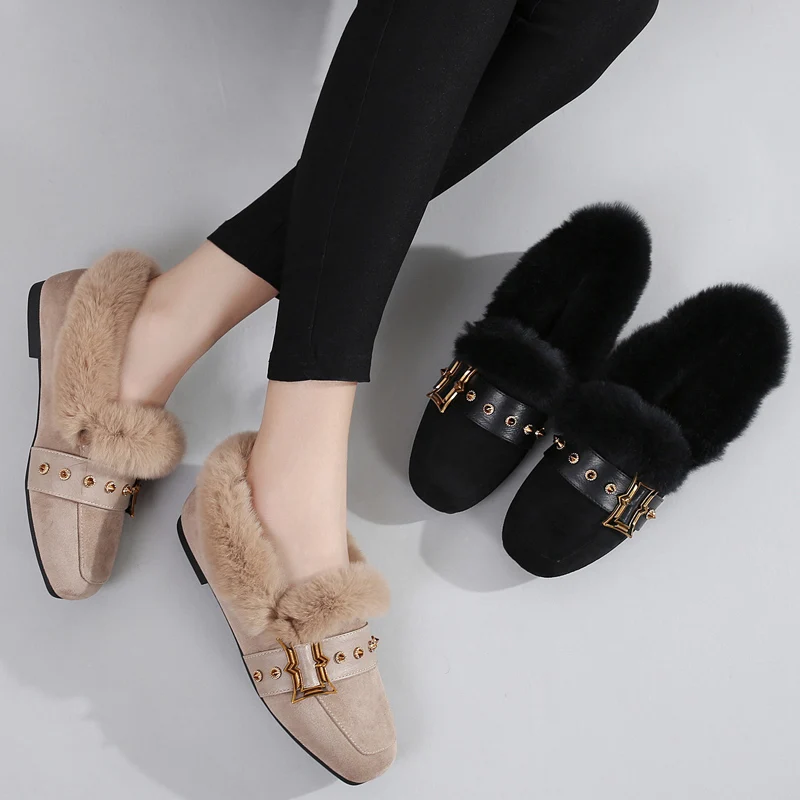 2018 Winter New Fashion Shoes Lazy Outdooe Low Heels Casual Women Large Size 42 Mujer |