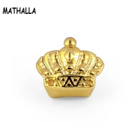 mathalla new gold plated open tooth grill crown single tooth grill cover glossy hip hop mens bling grillz