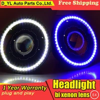 DY_L Car Styling Headlights For Jeep wrangler 2009-2015 LED Head Lamp LED Daytime Running Light LED DRL Bi-Xenon Headlight HID