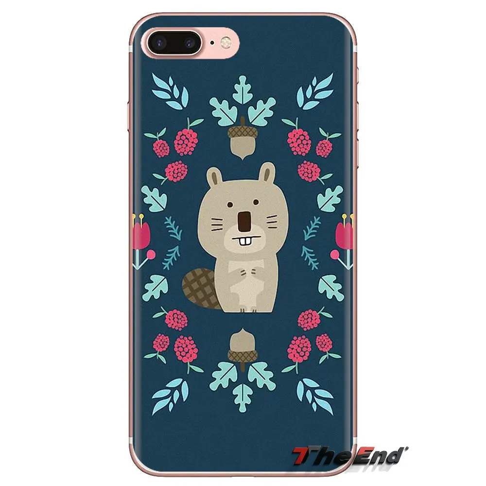 For Huawei Nova 2 3 2i 3i Y6 Y7 Y9 Prime Pro GR3 GR5 2017 2018 2019 Y5II Y6II cute beaver minimalism art Mobile Phone Case Cover |