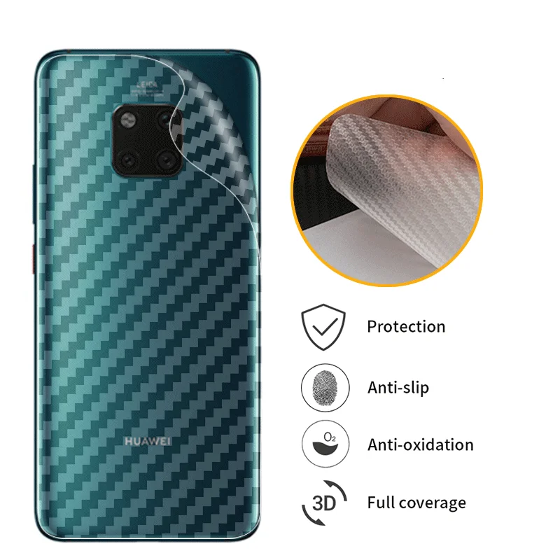 5 шт. защитная пленка из углеродного волокна для Huawei P20 Pro Lite Mate 20 Lite|Защитные