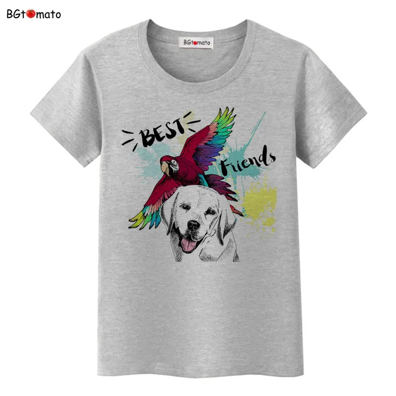BGtomato Новинка! Рубашки для лучших друзей женские топы с принтом милых собак летние