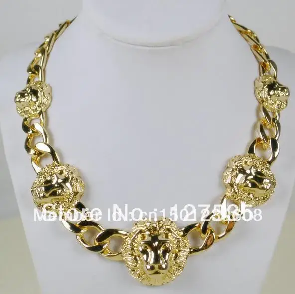 Модная металлическая брошь с животным ожерелье кулоном Львиная голова|fashion