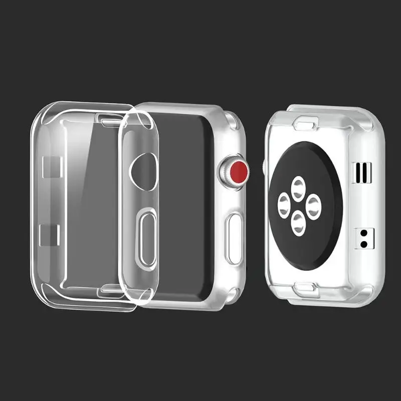 Защитный чехол ALLOYSEED из мягкого ТПУ для Apple Watch Series 2 3 полный Чехол 38 мм/42 мм