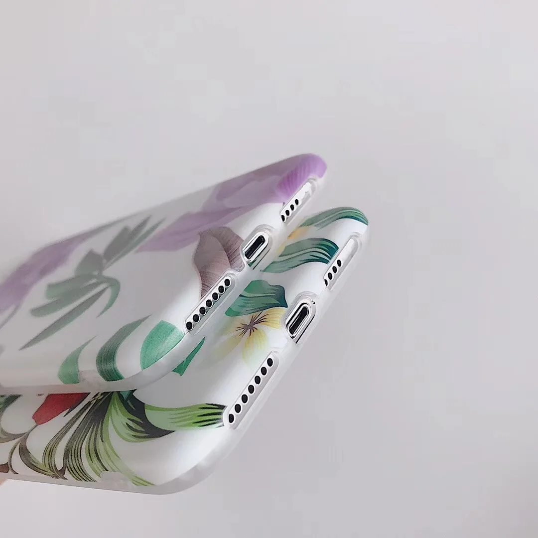 DECOCASE красивый цветок Лето краткое Силиконовые чехол для телефона iphone 6 6s 7 8 плюс X