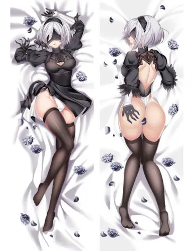Сексуальный NieR Automata 2B Dakimakura обнимающий тело наволочка чехол 59"