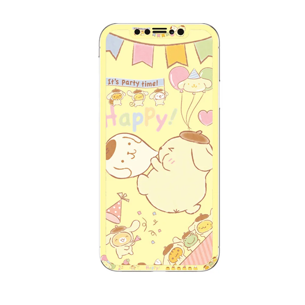 X60 6D милый кролик мультфильм Закаленное стекло протектор экрана для iPhone X XS Max XR анти взрыв модная стальная пленка протектор экрана - Цвет: X60
