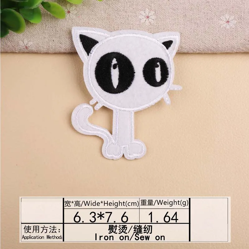 1 шт. нашивка с вышивкой в виде животного термоклейкие нашивки для пришивания