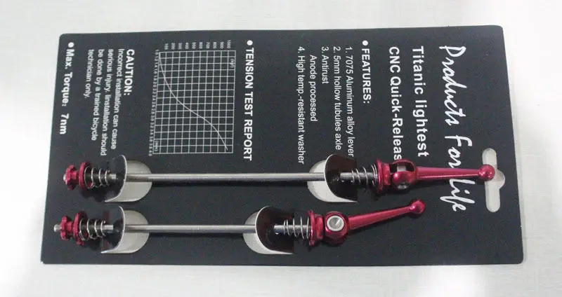 Титановая втулка для велосипеда быстросъемная колес QR черные фитинги шоссейного