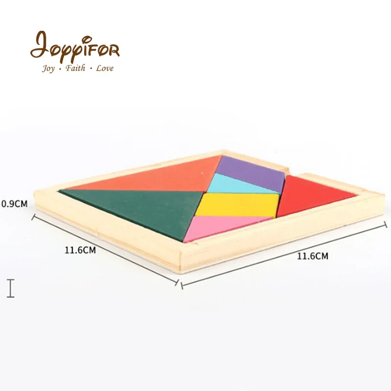

FGHGH Baby Wooden Tetris Puzzles Tangram Toys Colorful Deformation Jigsaw Board Kids Educational Toy For Children Christmas Gift